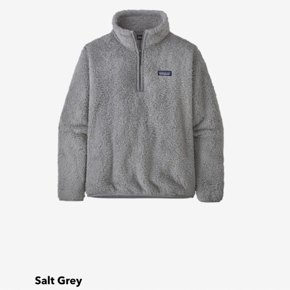 Patagonia Jackets & Blazers - Patagonia Los Gatos Fleece 1/4-Zip in salt grey w/ embroidered logo sz S